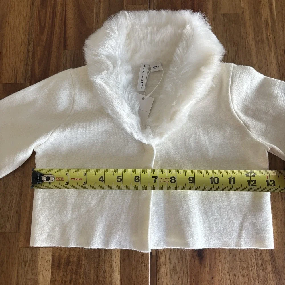 Janie & Jack dress + Cardigan Sweater Size 7 Special Occasion Flower Girl NWT